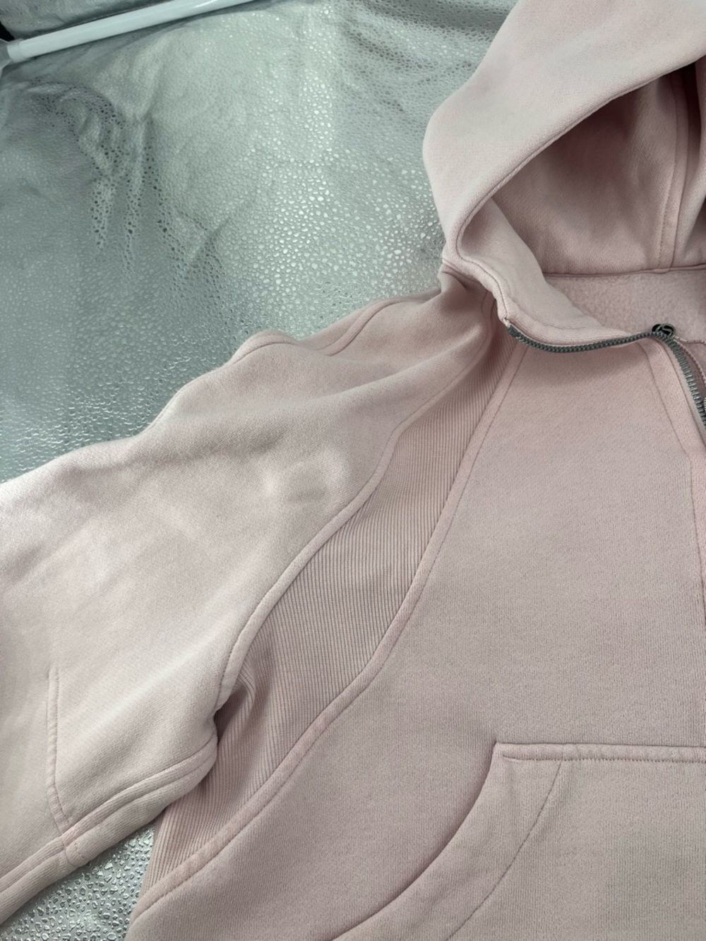 Lululemon Scuba Oversized Half-Zip Hoodie Size XS/S Light Pink - Picture 9 of 13